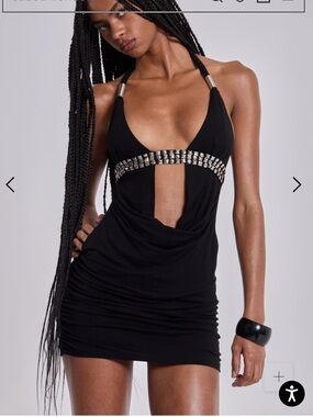jaded london trim asymmetric dress Gina Asymmetric Mini Dress | Jaded London
